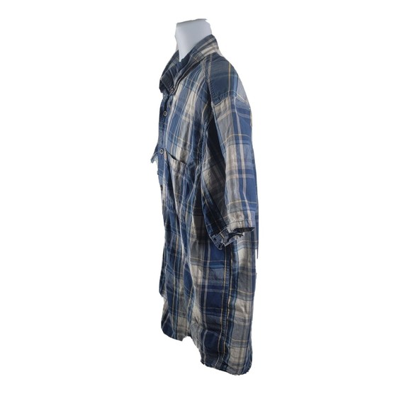 Carhartt Button Up Shirt Blue Plaid Casual Short Sleeve Men's Size 2XL - Picture 4 of 9